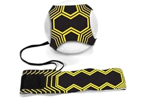 TIOAMY Football d'entraînement Ceinture Shoot Ballon Formation Aide à la Pratique de Football en Solo avec élastique Ceinture d'entraînement réglable pour Enfant Adulte Convient aux balles 3, 4 et 5
