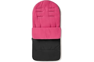 FOR YOUR LITTLE ONE FYLO Premium Footmuff/Cosy Toes Fleece Lined Cosytoes Universal Fitting for Pushchairs Strollers Prams Buggy Baby 100cm - Pink Rose