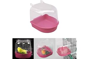 Souarts Vogelbadehaus Badehaus Vogelbadewanne Papageienbadehaus Badehaus für Vögel