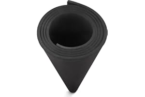 Noire Mousse EVA 8mm, MEARCOOH 150cm*90cm Mousse EVA Cosplay, 1PCS Feuille Mousse EVA densité 86kg/m3 pour les costumes de cosplay, l'artisanat, les projets de bricolage (Noir 8mm)