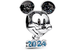 HAEPIAR Mickey S925 Silver Charm for Bracelet Necklace Sterling Silver Dangles for Women Girls…