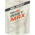 FUELONE Whey Max (Vanilla, 1kg / 2.2lbs), 27g Protein | Whey Protein Concentrate & Whey Protein Isolate
