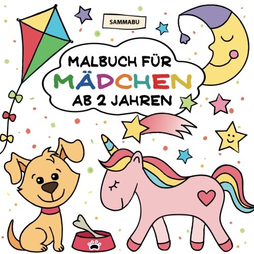 Preisvergleich Produktbild Malbuch Mädchen ab 2 Jahren: Mein erster Malspaß im großen Quadrat