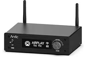 ARYLIC H50 Hi-FI Multi-Room WiFi Amplifier with Bluetooth aptX HD, HDMI Arc, Airplay 2 for Wireless Home Music. Prend en Charge la Transmission et la réception de Musique en 192Khz/24bits.
