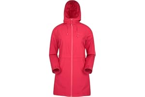 Mountain Warehouse Chaqueta Impermeable Hilltop para Mujer - Ligera con Capucha Ajustable y Bolsillos Laterales - para el Tiempo húmedo l,Aire Libre y Camping