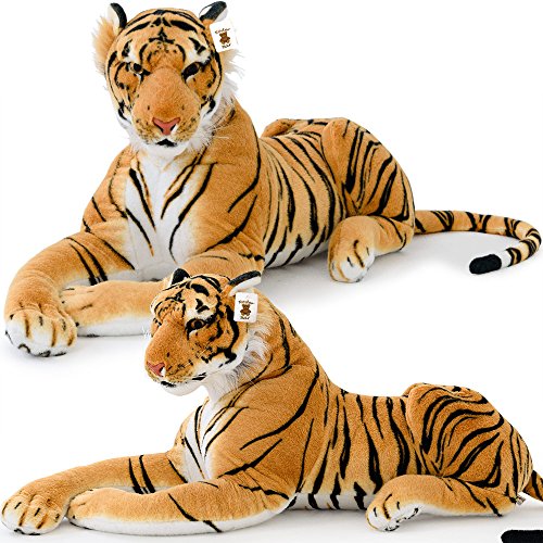 Preisvergleich Produktbild Plüschtiger Tiger 108cm Stofftiger Stofftier Plüschtier Plüsch Kuscheltier Kind
