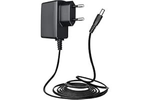 ANLINK Adaptateur d'alimentation Long 9 V 0,5 A/500 mA 1,8 m, Adaptateur de Commutation AC 100-240 V vers DC 9 V 0,5 A Prise Murale PSU 5,5 x 2,1 mm pour Arduino UNO Mega, Machine elliptique et Autres