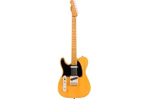 Squier by Fender Guitare Electrique Classic Vibe '50s Telecaster, Left Handed, Butterscotch Blonde, Idéale pour les Débutants et les Joueurs Chevronnés, Avec Garantie de 2 ans