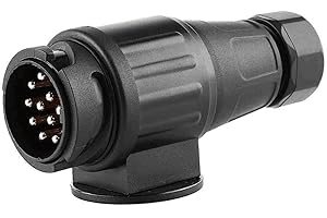 ETUKER enchufe 13 Pines remolque Piña De 13 Pines, 12V clavija 13 polos, conector enchufe