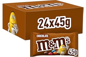 M&M'S M&Ms Choco Confetti Contenenti Cioccolato Al Latte, 24 Bustine Ognuna Da 45G Di Praline Al Cioccolato: Totale 1080G