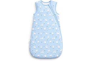 WYTbaby baby baby sovsäck 2,5 tog, 100 % bomull babysovsäck för småbarn nyfödda pojkar flickor 0–24 månader
