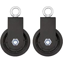 Carrucola Palestra 90mm Con Staffa A U - Girevole 360°, Portata 200kg, Per Allenamento Fitness - Foto 2