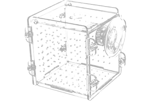ESENLONG Fish Breeding Box, Transparent Acrylic Aquarium Isolation Box with Suction Cup, Hang-on Baby Fish Shrimp Hatchery for Aquarium Fish Tank