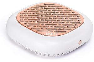 LIARTY Nail Dust Collector, 130W Professional Nail Extractor Vacuum Nail Dust Cleaner with 2 Reusable Filters, Strong Suction for Nail Salon Artist Rose