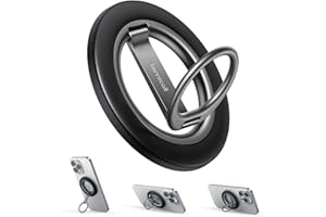 Lamicall Magnetiskt telefonringstativ för Mag-Safe – [2025 uppgraderat dubbelt gångjärn] 360 roterande telefonhållargrepp, su