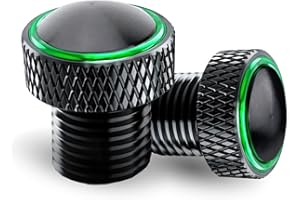 BFBYTAY Bouchon Retroviseur Moto M10XP1.25,Bouchons d'Obturation de Retroviseur Aluminium CNC pour Vulcan Z1000 Z900 Z800 Z750 Z650 Z500 Z400 Z125 MT25 MT03,1 x M10 Clockwise + 1 x M10 Anticlockwise (Vert)