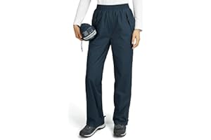 Outdoor Ventures Damskie spodnie przeciwdeszczowe, wodoszczelne, oddychające, z podszewką, wiatroszczelne, do pakowania, lekkie spodnie softshellowe, do wędrówek, jazdy na rowerze