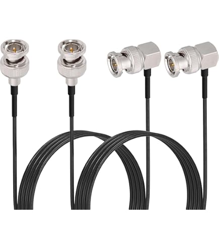 Cavo A Spirale BNC 3G/HD-SDI Con Angolo Retto | Prolunga Per Telecamere CCTV, Oscilloscopi E Sistemi Video