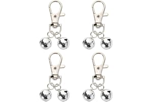 KSBBHDS 4 Piezas De Campanas De Metal, Campanas De Cuello De Mascotas, Accesorios De Joyería De Bricolaje, Accesorios De Cuello, Suministros para Mascotas.