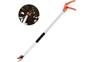 NAIYAN Sécateur Longue Portée | Cueilleur De Fruits Télescopique À Longue Portée | Couper Et Maintenir Le Sécateur D'arbre | Coupe-branches À Courte Portée | Sécateur À Long Manche Pour Branches D'arbres