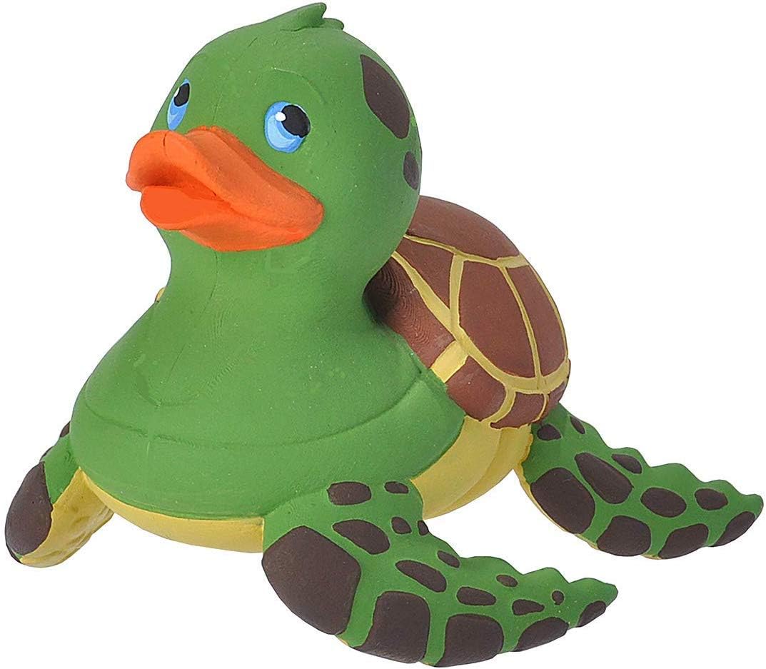 Wild Republic Rubber Duck, Patos de Goma, Tortuga Marina, Regalos Para Bebé, Juguetes Para la Bañera, Niños y Adultos, 10 Cm (23213)