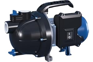 FOTING 800W Portable Garden Booster Pump, 3200 L/H Shallow Well Jet Pump, Max Water Lift 38m, Self-Priming Pump Transfer Clean Water for Home Lawn Irrigation Sprinkling