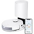 ECOVACS Deebot T9+ Robot Aspirapolvere Lavapavimenti con Mappatura, Stazione Di Svuotamento Automatico, Spazza Aspira Lava, 3