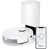 ECOVACS DEEBOT T9+ dammsugarrobot med sugstation, 3000 PA, 3D-hinderdetektering, robotdammsugare med torkfunktion (175 min ba