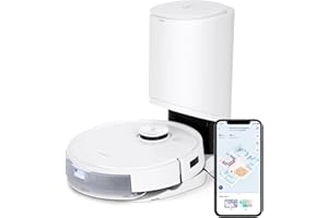ECOVACS DEEBOT T9+ robot aspirador con función de limpieza y estación de aspiración y autovaciado (3000 PA, humidificador, navegación láser, detección de objetos en tiempo real con KI, aplicación 3D)