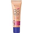 Rimmel London BB Cream, 9-in-1 Lightweight Formula with Brightening Effect and SPF 15 Formula, Medium, 30 ml