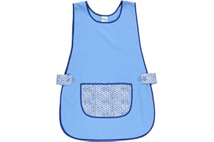 Siry Work Grembiule Scuola Infanzia, Cucina Donna, Taglia Unica, Regolabile in Vita con Due Bottoni che lo Rendono Facile da Indossare, Made in Italy, Art. Dalia