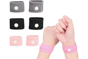 LONNALEE 6 sztuk bransoletka przeciwmgielna, naturalna bransoletka odciążająca mdłość, opaska na nadgarstek do noszenia z wygodnym transportem, paski na choroby podróżne na zawroty głowy