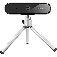 Trust Tyro Webcam PC Con Microfono Full HD 1080p, Auto-Focus, USB, Treppiede Incluso, Telecamera Per Hangouts, Skype, Teams, 