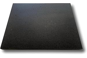 LITHOS MATERIE Piastra in Pietra Lavica Refrattaria dell'Etna per Forno e Barbecue, 39 x 35 cm, spessore 2cm, levigata liscia