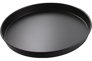 ZENKER Molde pizza redondo-Bandeja pizza redonda-Bandeja horno para pizza redonda 28cm en acero con revestimiento antiadherente Teflon Classic, color negro, Made in Alemania, 28,5x2,5cm, 1ud.