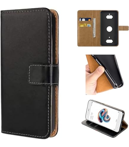 Étui Rabat Cuir PU Avec Fenêtre Visible Pour Crosscall Core-M5 – Aimant Invisible – Support Main Libre