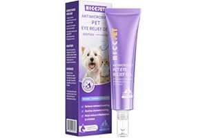 HICC PET Dog Eye Gel,Dog Eye Infection Treatment, Cat Eye Drops Wash, Soothes Irritation, Moisturizes Dry Eyes for Dogs and Cats 4 fl oz