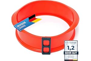 GOODS+GADGETS Silikon Springform Antihaftbeschichtete Kuchen Backform (Silikonform mit Glasboden)