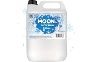 MoonFX M04168 Professional Snow Fluid 5L - Pro Snow Fluid that produces fluffy white foam based snow flakes