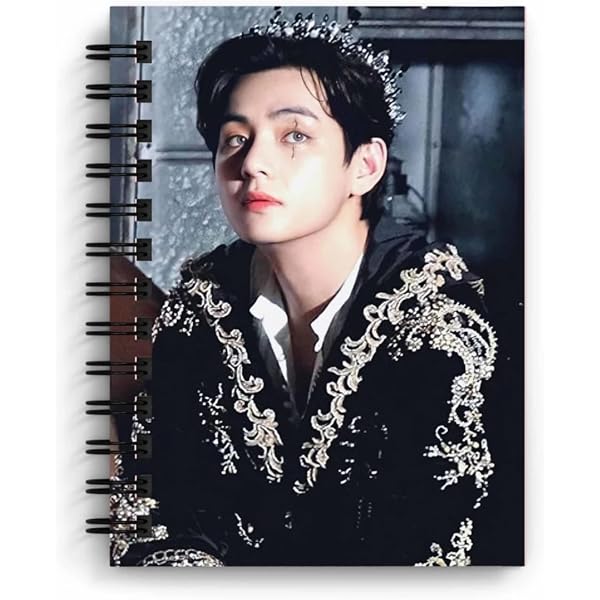 CRAFT MANIACS BTS V WITH BRANCHES ON NECK 160 PAGES NOTEBOOK +