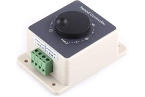 AKOZON DC 10-60V 20A Motor Speed Controller - Waterproof PWM Pulse Width Modulator for 12V 24V DC Motors -Fan Speed Controller