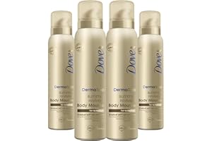 4 Pack of Dove DermaSpa Summer Revived 48 hours Active Moisturisation Fair to Medium Body Mousse 150ml