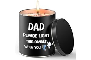 OGEEON Christmas Candles Gifts for Dad from Daughter Son, Funny Scented Candles Dad Christmas Unique Gifts for Men Grandpa,Fathers Day Presents for Men on Christmas Birthday Fathers Day