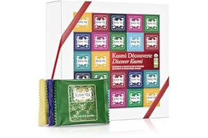 Kusmi Tea - Surtido de Té para Regalo para Mujer o Hombre - 100% Orgánico - Caja de Infusiones - Té Verde, Negro, Blanco, Hibisco - 9 Sabores, 45 Bolsitas - Set de Descubrimiento Kusmi