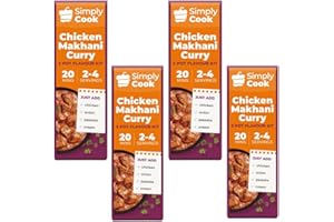 GRONETS Meal Kit with Simply Cook Chicken Makhani Recipe Kit 41g - 4 Pack