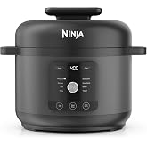 Ninja HyperHeat 9-in-1 Pressure Cooker, 6L, Slow Cooker, Rice Cooker, Black | Steam Rack and Removable Dishwasher Safe Cookin