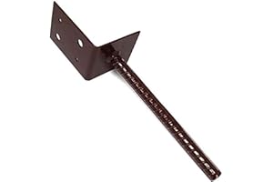 BPC Fixings Heavy Duty Post Support, 75 mm Length x 75 mm Width x 220 mm Height, Brown