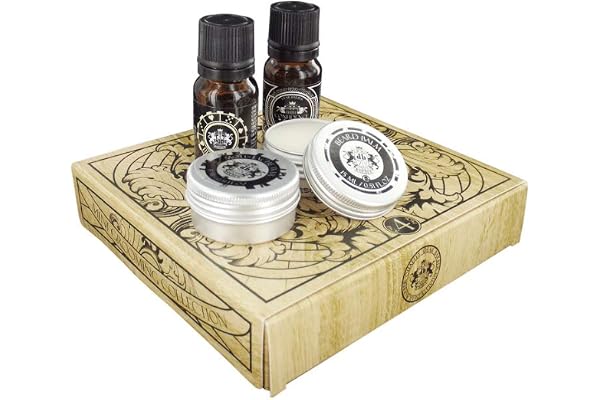 Dear Barber Mini Grooming Collection Set 1 x Beard Oil 10ml, 1 x Moustache Wax 15ml, 1 x with Confidence Eau de Toilette 10ml, 1 x Beard Balm 15ml
