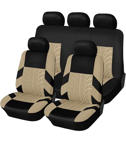 Housses De Siège Voiture Pour Toyota Yaris 4 (2020-2024) – Ensemble Complet 5 Pièces, Tissu Respirant, Antidérapant