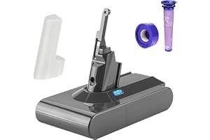 ENERGUP V8 4600mAh Batterie de Remplacement pour Dyson V8 Animal/Absolute/Motorhead/Fluffy avec 2 Filtres